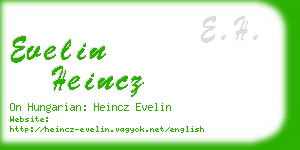 evelin heincz business card